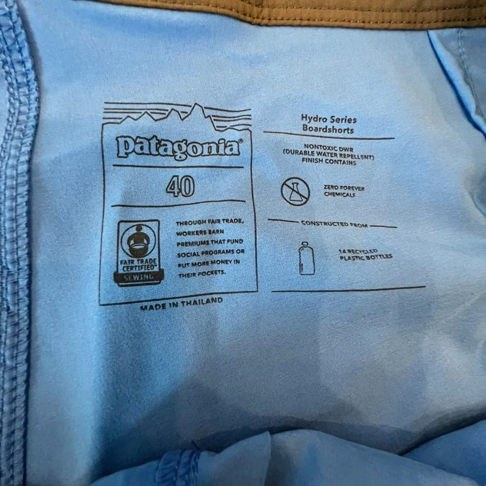 Patagonia NWT Hydropeak Sp Boardshort Trunks - Picture 6 of 10